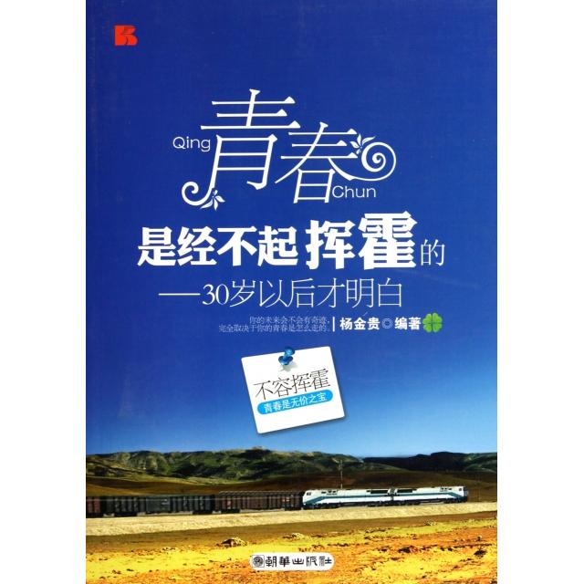 【正版书籍】青春是经不起挥霍的--30岁以后才明白杨金贵朝华