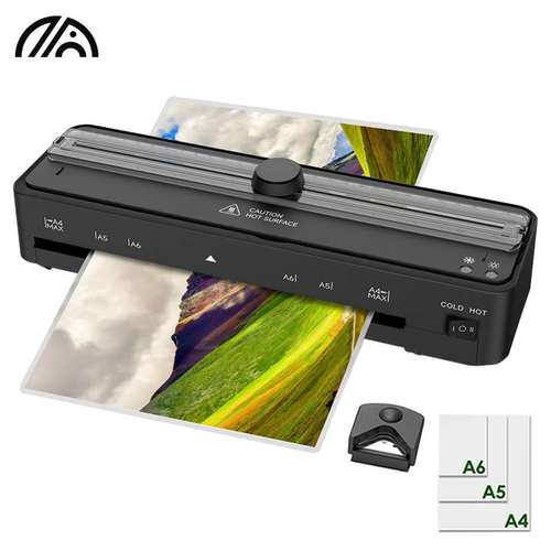 新款多功能过塑机 办公家用覆膜机裁切二合一照片塑封机A4过塑机
