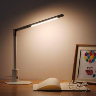 USB有线充电台灯护眼书桌学习 LED金属台 双USB 插电版 卧室宿舍