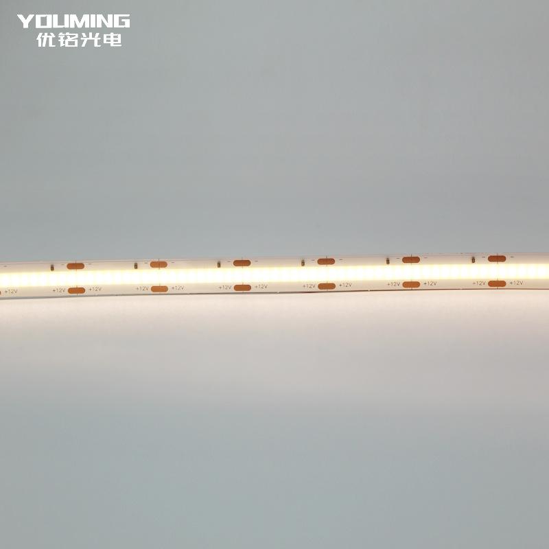180度发光COB灯带 480灯/M 24V 10W RA90显指光色柔和CSP灯带厂家