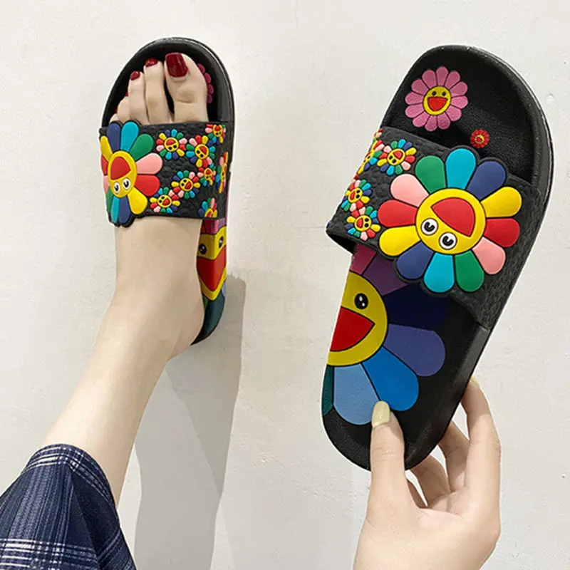 爆款太阳花拖鞋女夏天室内防滑
