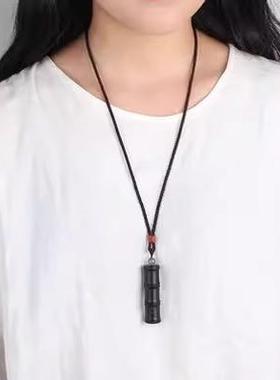 空心吊坠符项链香囊可打开香丸保护套装平安符空袋包随身防水