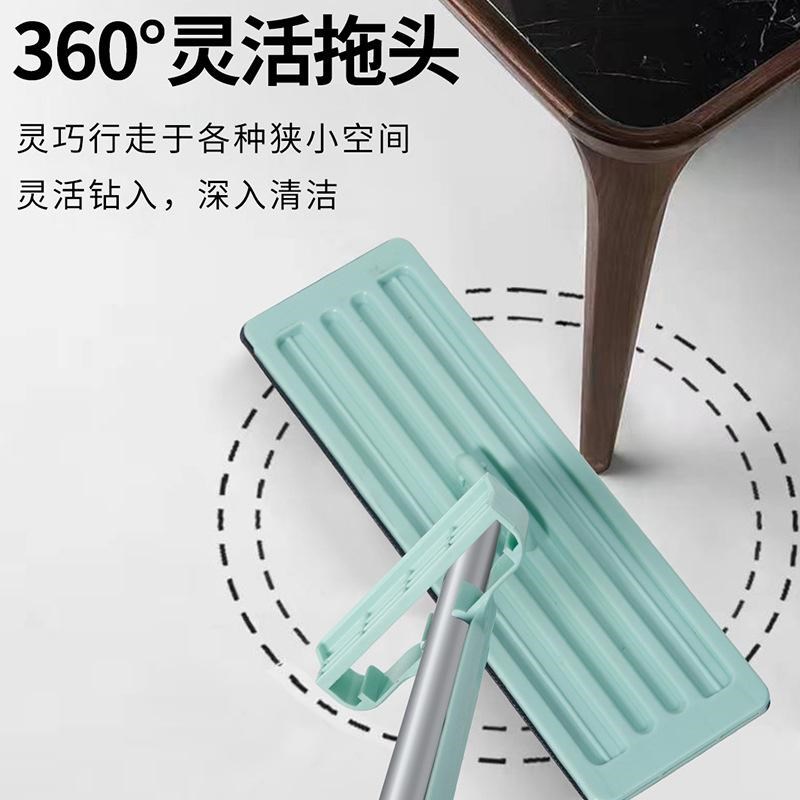 速发一字拖把新款免手洗吸水拖地神器平板家用一拖板地拖布净懒人