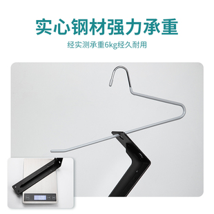 速发鹅型裤 撑 架浸塑防滑家用衣柜衣架内置裤 子z字收纳神器裤