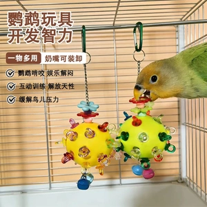 鹦鹉解闷磨牙互动玩具吊球