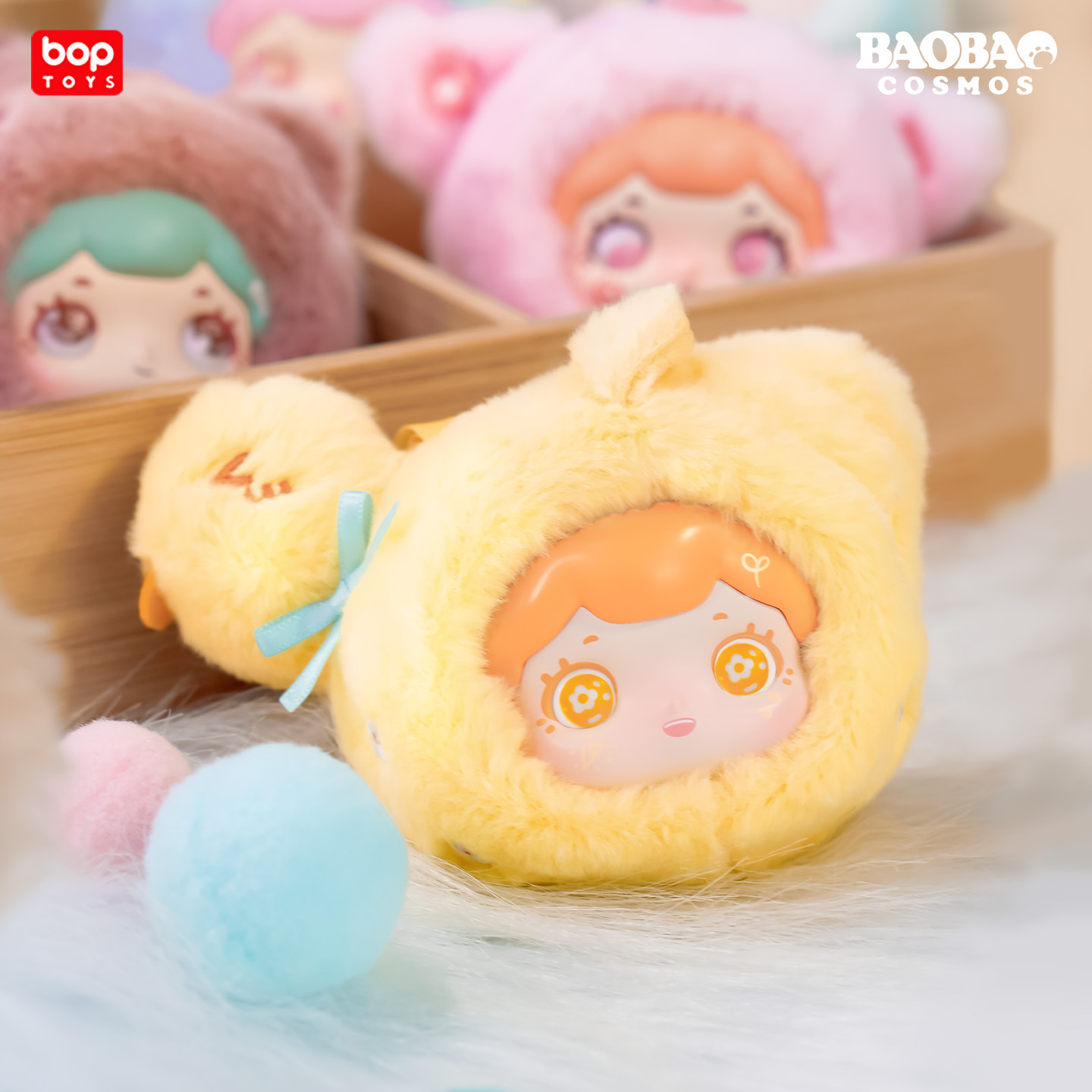 【新品预售】潮玩波普BAOBAO抱抱绒绒崽系列搪胶毛绒公仔盲盒女生