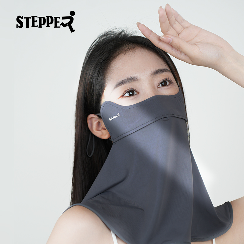 冰丝防晒面罩女款夏季护颈防紫外线遮阳面纱骑行遮脸护眼角脸基尼