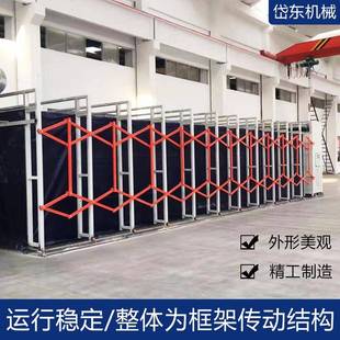 工業折疊式 噴漆房移動伸縮移動噴漆全房縮移動伸噴漆 自動軌道式 式