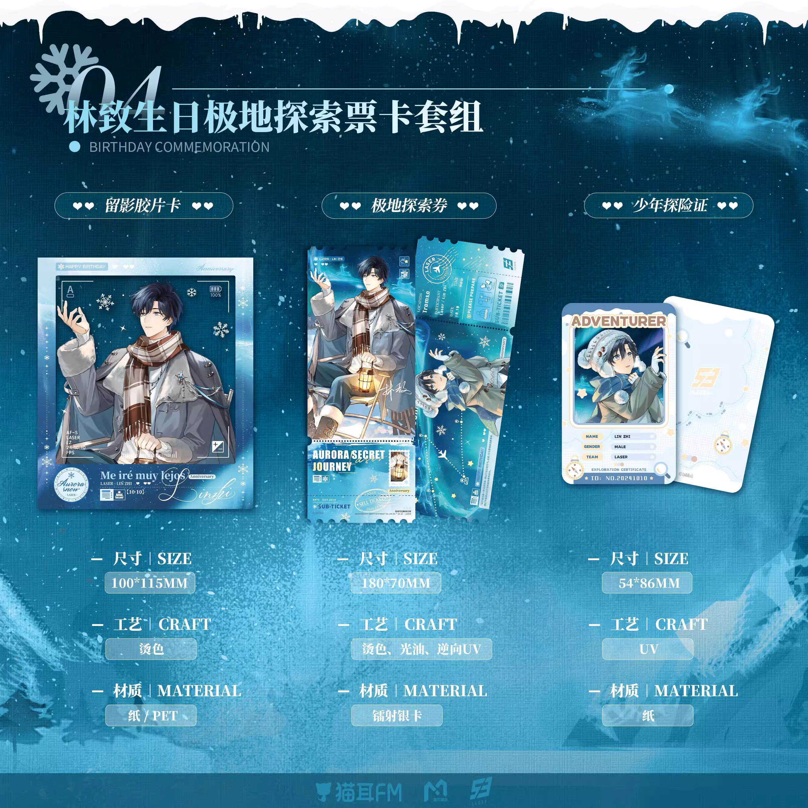 【星谷】预售   林致生日纪念周边徽章吧唧色纸图片