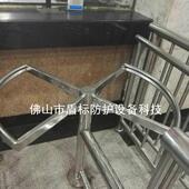 不锈钢旋转单门 育馆只进简不644出约体半高向十字式 单限转闸超市