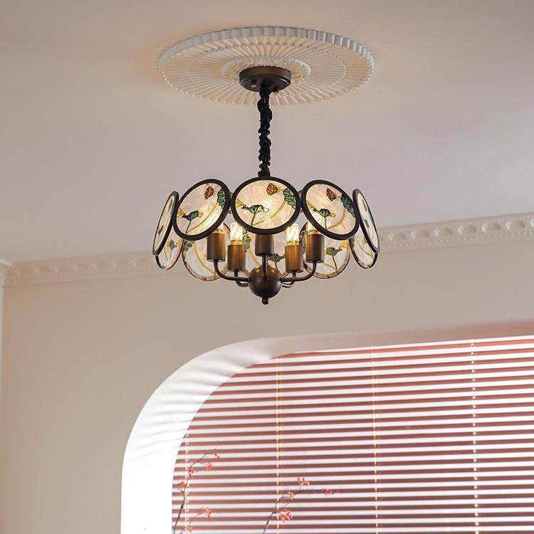 美式古餐吊372灯中古风设计师法式中厅国风复宋代美学吧台台灯中,家装灯饰光源,智能吊灯,淘宝优惠券,粉丝福利购,淘宝优惠卷