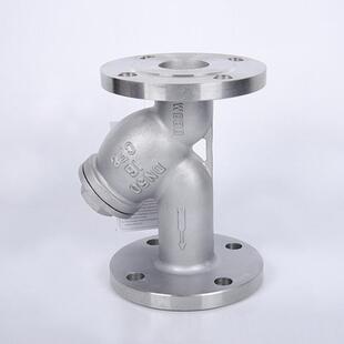GJJ304不锈法兰y型过滤器G钢L41W-16P滤0水器DN150108050过滤网