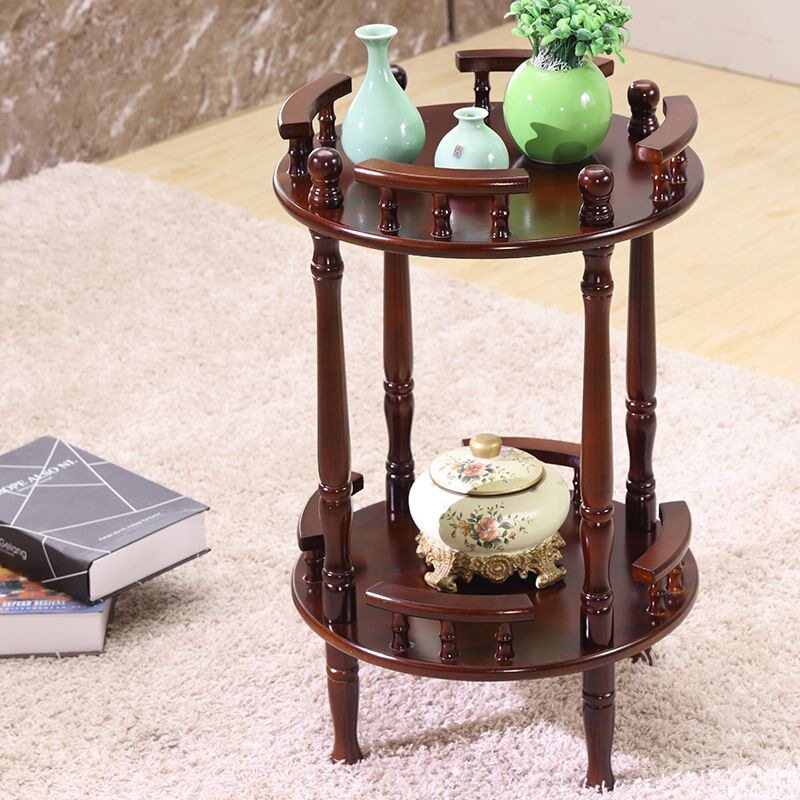 茶几客厅家具小桌子圆形茶几电话桌组装沙发边几角几地中海色茶几
