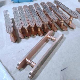 酒店大门拉手长麻祥云点黄古豪铜玻292璃门拉手华时尚实木款门拉