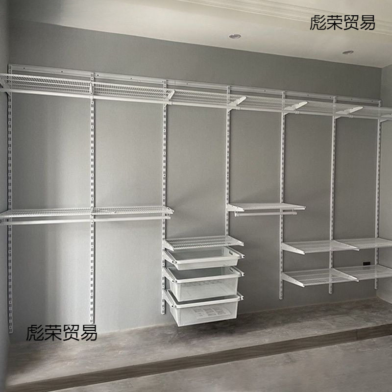 钢架可拆卸壁挂全立式衣架衣柜