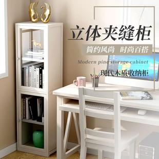 透明展示柜客厅书柜落地防尘简约多层书架家用多功能一体收纳柜
