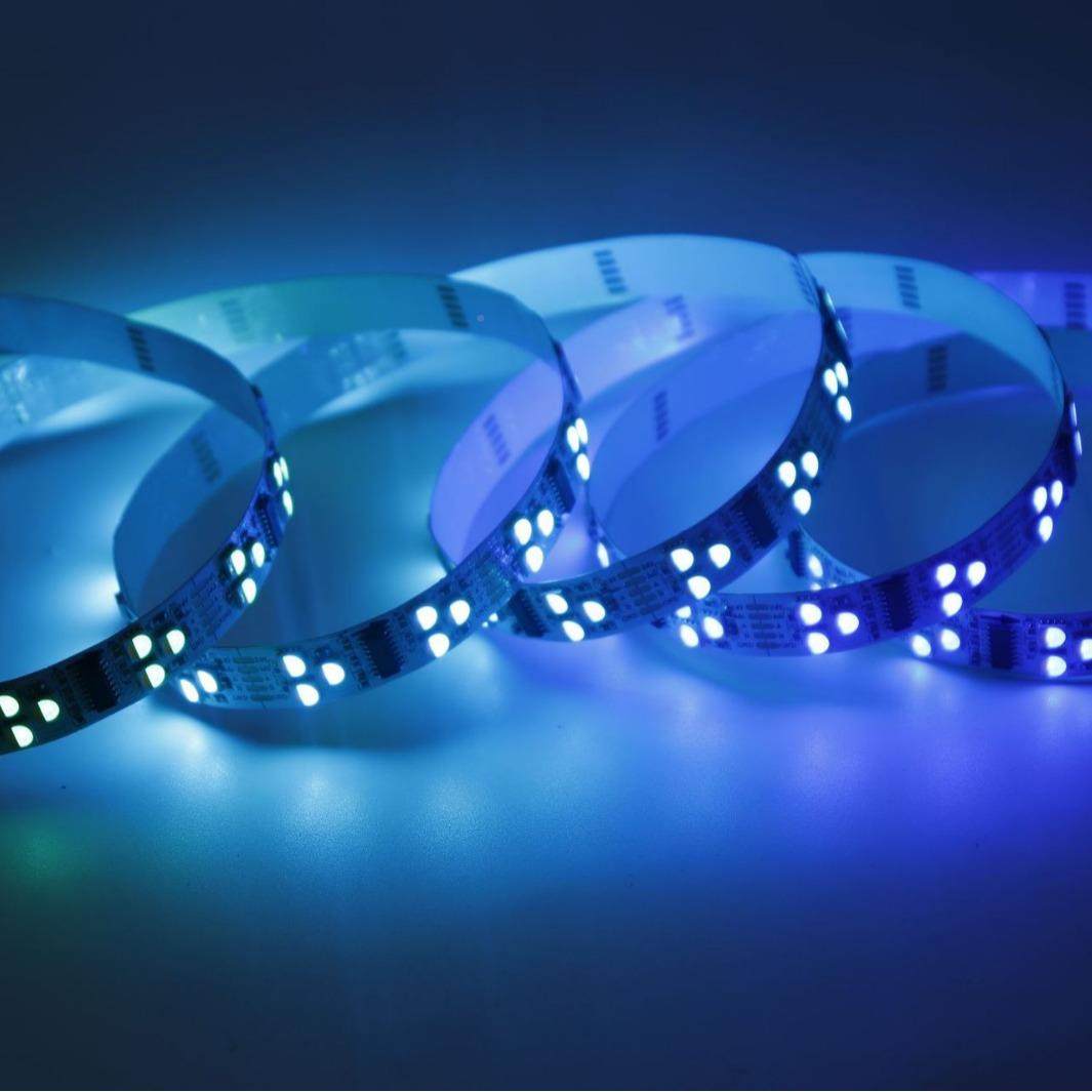 彩DM51R2幻灯带5050GBW低X压24V麦爵DMX512-U士灯带外控变光防水