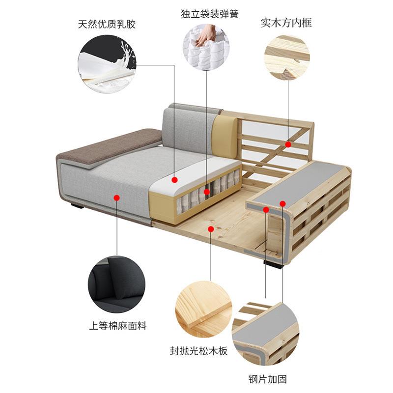 乳胶简约布艺沙发现科代技布sofa奢小户型轻沙发PRT客贵厅妃组合