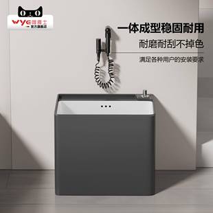 阳台洗拖布盆商用大号户外庭院墩 AL灰色陶瓷家用拖把池新款