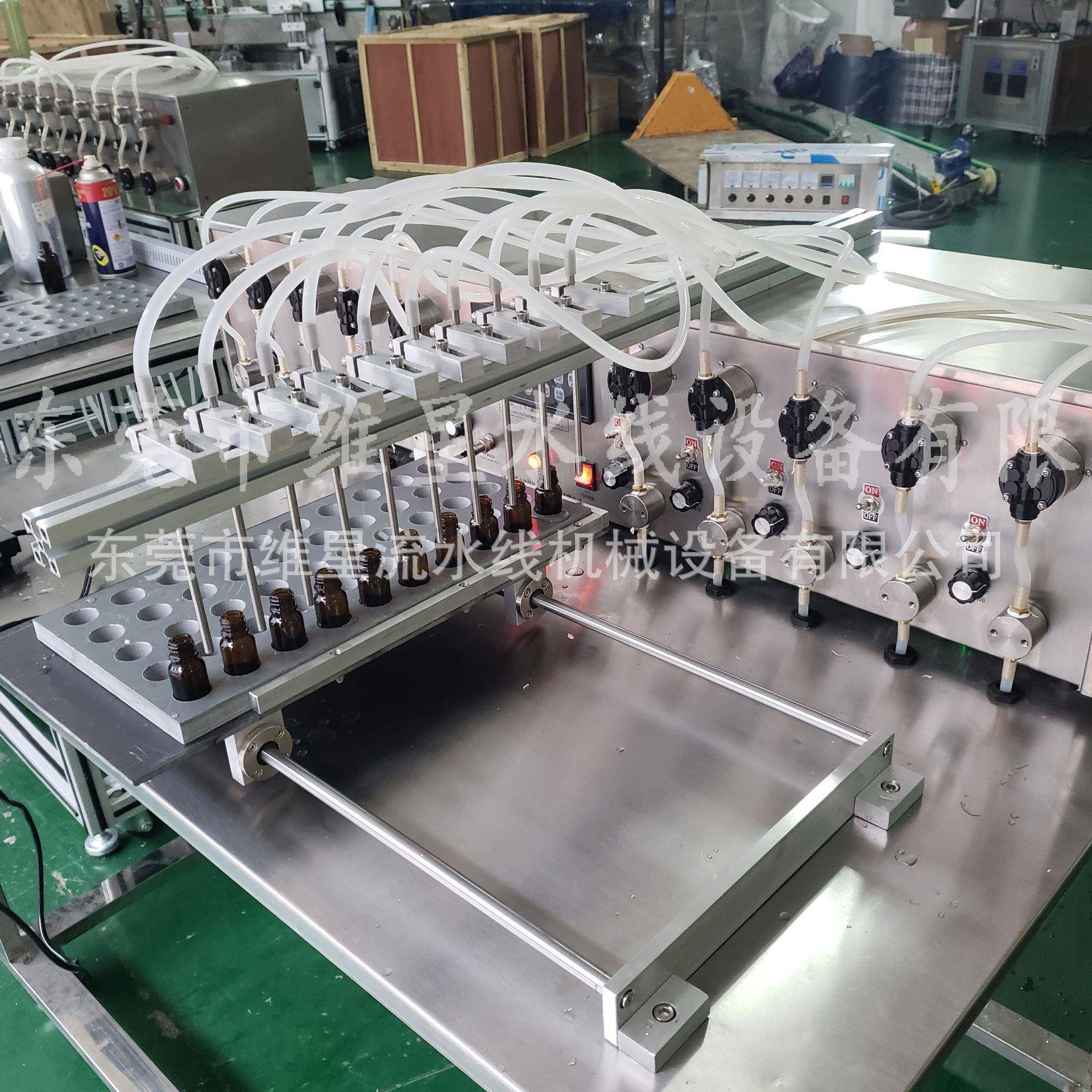 东莞半自动液体灌装机十头消毒水