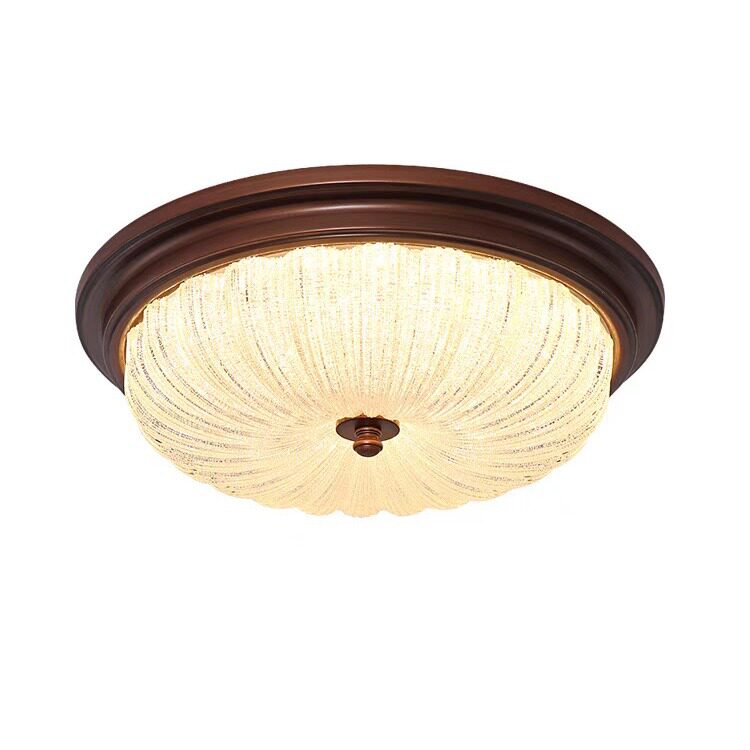 美式吸顶灯复古乡村卧室房间灯具简约玄关中古灯具灯饰水晶复古风