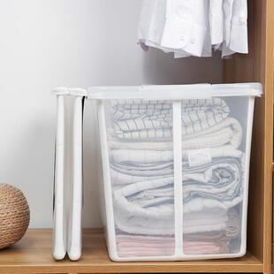 柜收纳衣箱折透明玩具收纳盒叠塑料整理箱物储物箱子衣无品牌/书