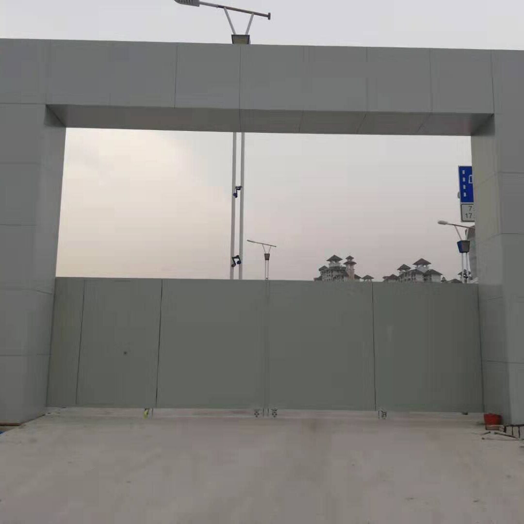 标准化锌钢推拉工地门楼