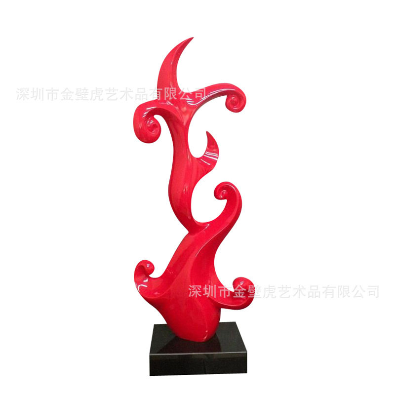 现代抽象雕塑艺术品 款式规格多样 楼盘营销中心台面装饰树脂摆件