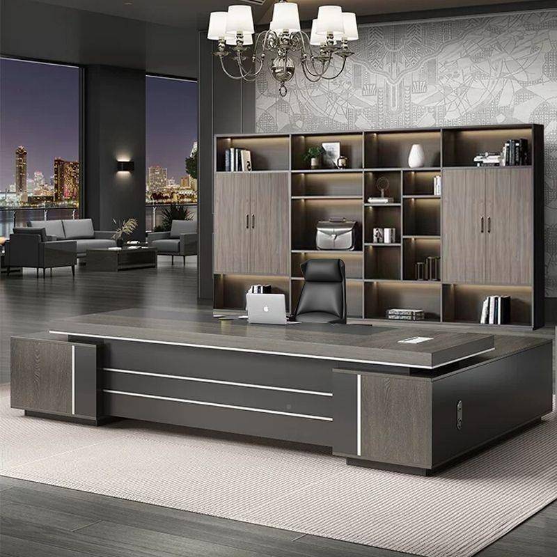 办公室老ABW板桌椅组合档大班台总裁桌经理桌高办办公家具公简约