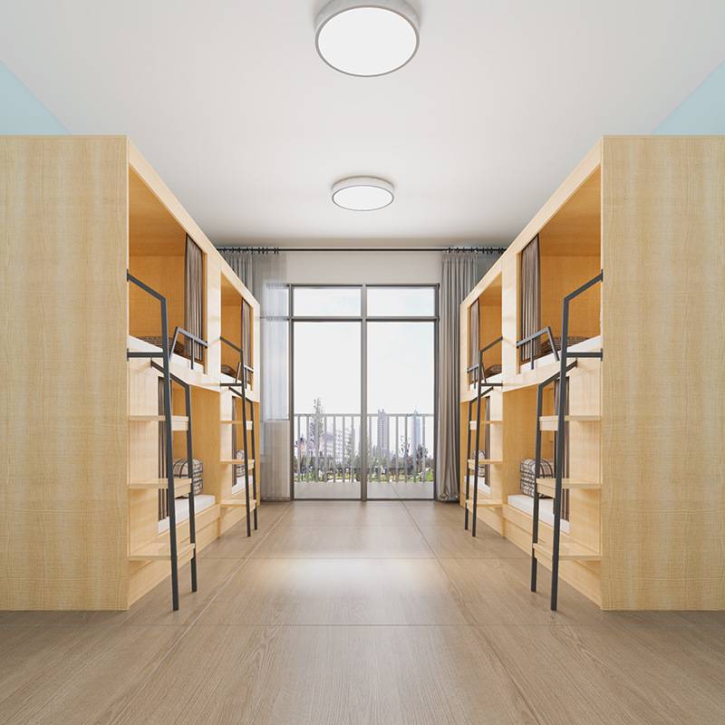 太空舱板式上下床双层电竞酒店宿舍青旅公寓职员工民宿板式上下铺