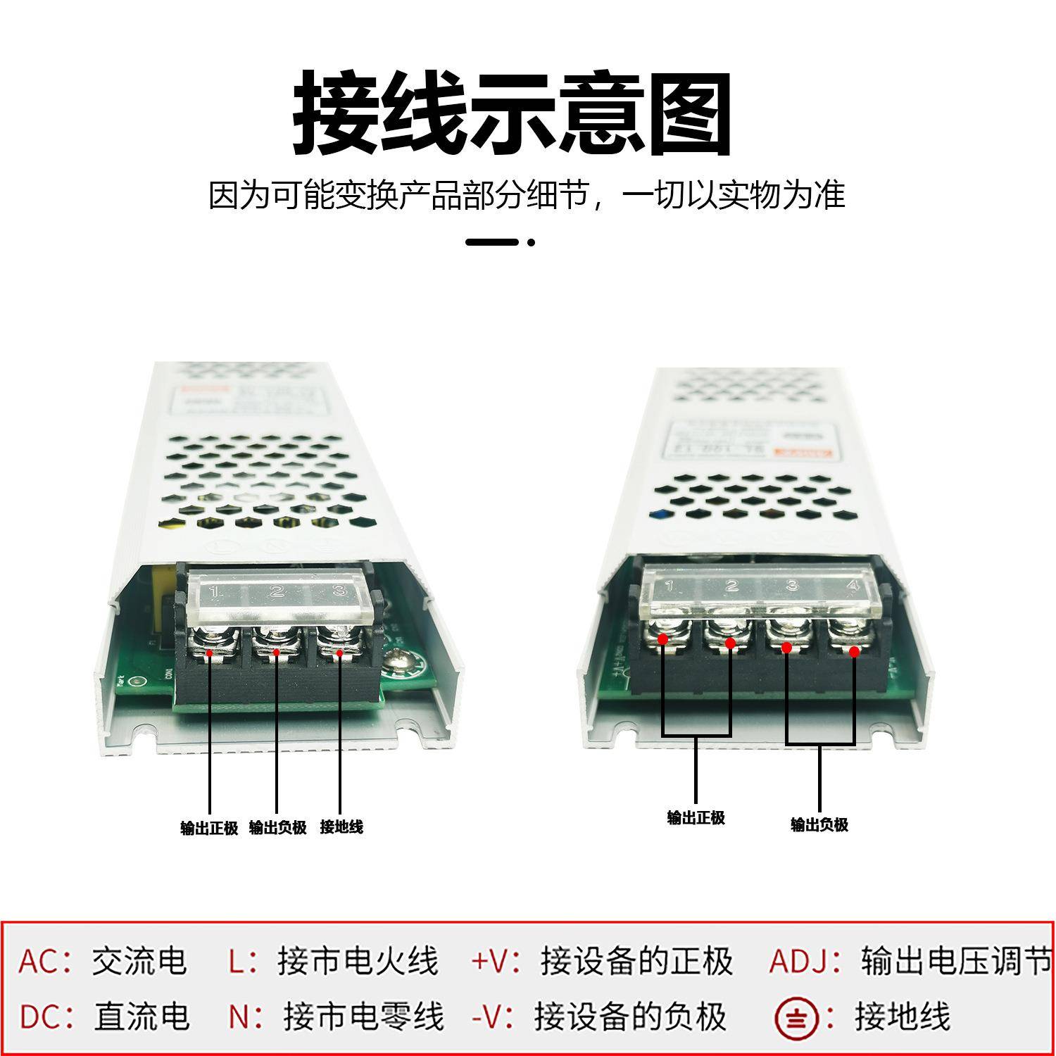 深圳明纬条L-400w-12VS33长A25034V17A卡布U开V软膜广告灯箱关电