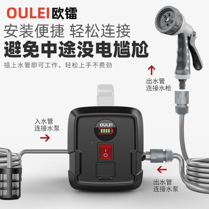 锂电抽水泵充UGV电式浇菜机神器农电动水浇地外用户灌溉小型家用