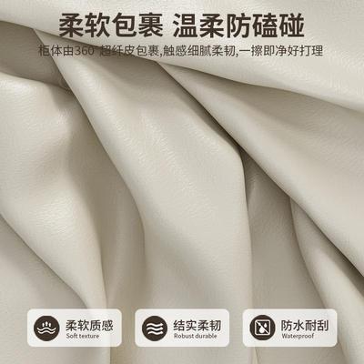 免轻安装床头柜家用卧室奶风YX-C38出租房小桌子用床边奢多功能小