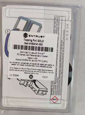 Entrust DS4-ES1金融卡凸字机专用 金色带504141-003 银行金融卡