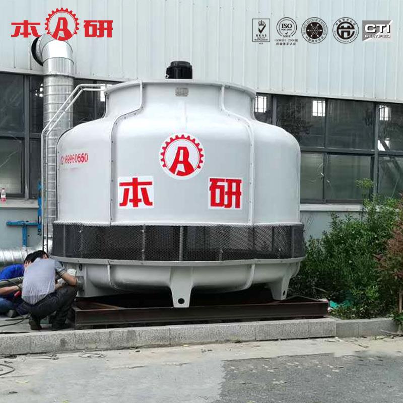 高温逆流冷却塔圆形玻璃钢水塔空压机降温配套用