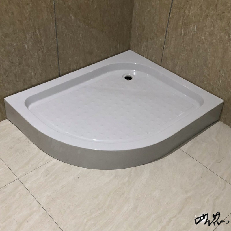 淋浴房防水防滑白色石基底盘