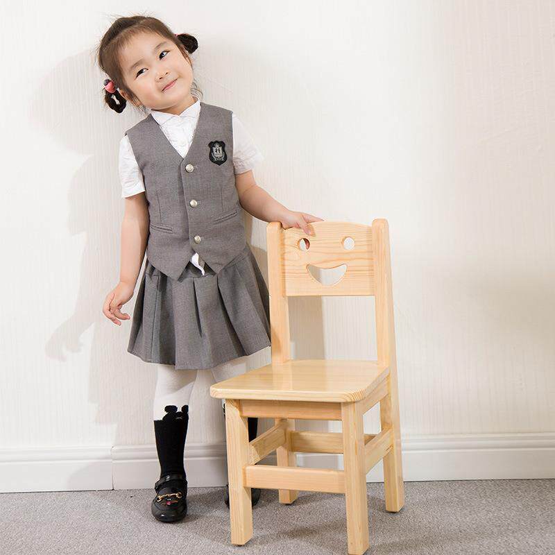 背椅书靠桌橡木木ZSC背幼儿园实子椅小家用靠背椅桌椅凳子宝宝木