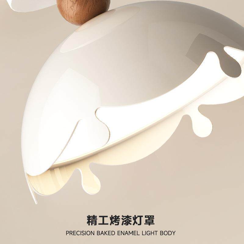 奶中过古风玄关道顶灯轻法式创意蛋壳油温馨可爱衣吸帽走廊93189