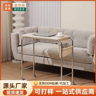 家用边边桌边飘HDA窗书桌沙发几移动多功床能小推车桌子卧室角几
