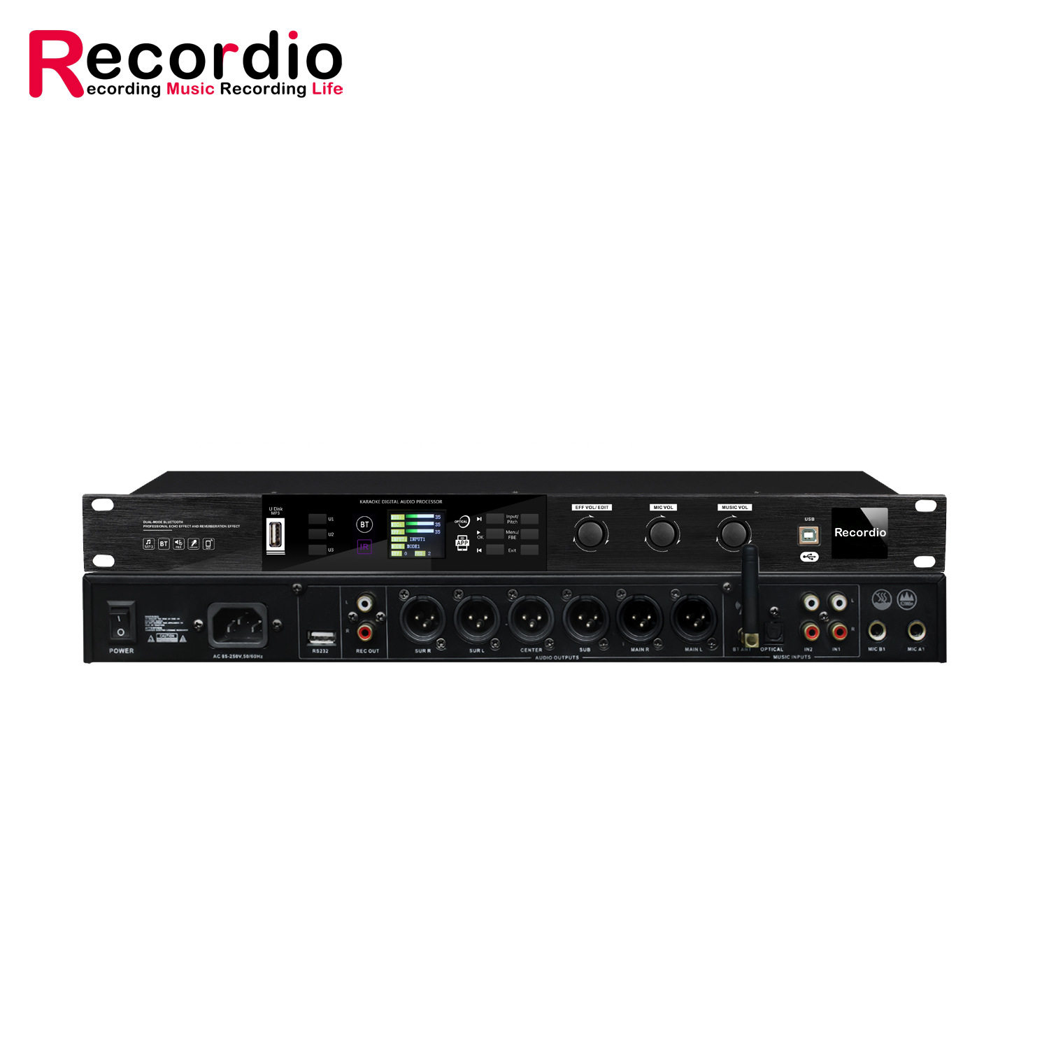 GAX-K510专业前级混响效果器