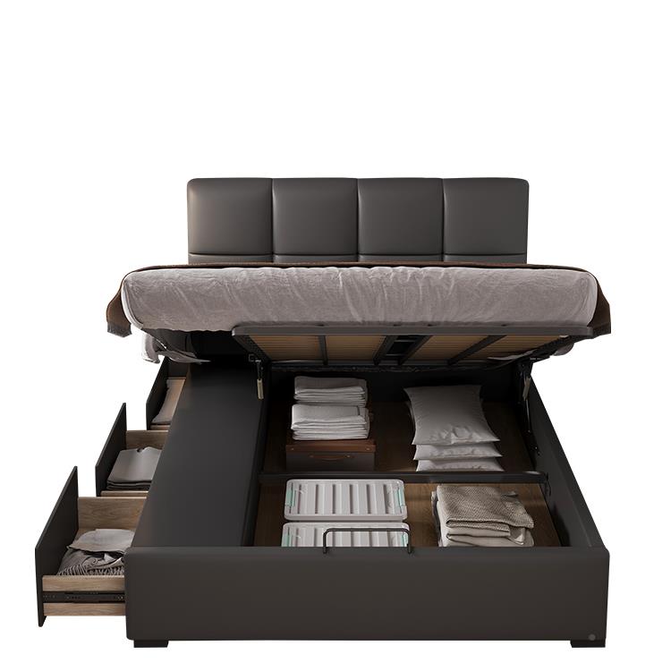 1..5米单人极薄床头齐边床头软包靠背1C04.35床米1床带储物空间2