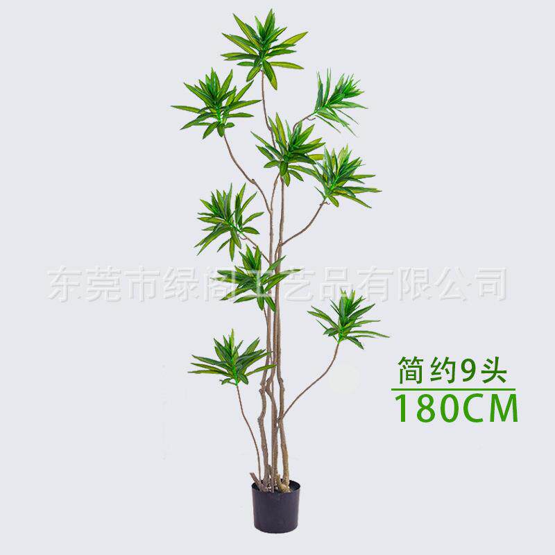 仿真植百合竹绿家居仿真百合装物饰内摆件假盆栽生植加密轻奢百合