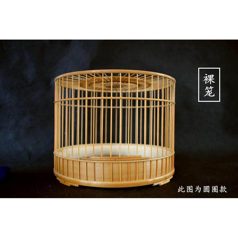 精品留青抛光竹制鸟笼靛颏红子绣眼柳莺外插条宽圈带配件成品
