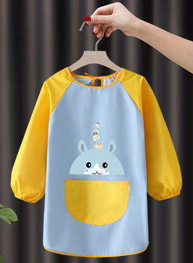 儿童美术生专用画画围裙衣服宝宝绘画罩衣小学生写毛笔防水倒背衣