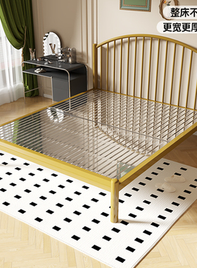 304不锈钢床环保加厚1.5m1米8双人床主卧室简约金属床铁艺钢架床