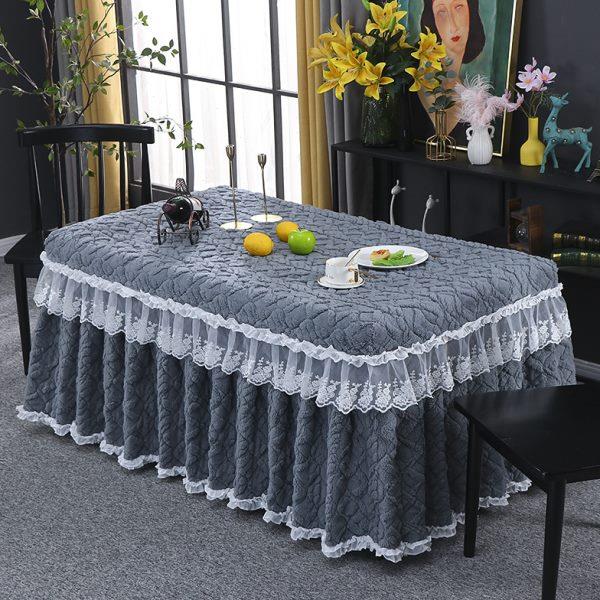电炉罩烤火桌子罩长方形桌布套新款加厚加绒冬季电暖炉取暖茶几罩