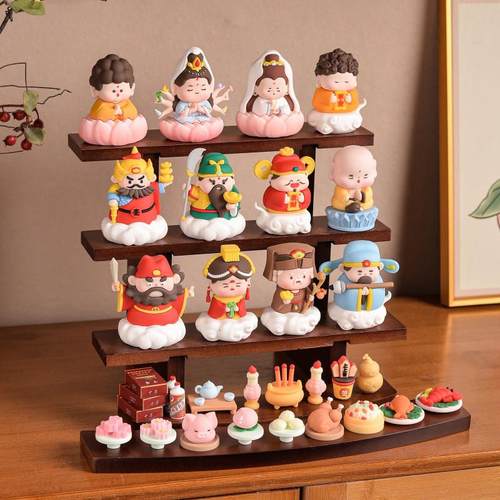 各路神仙财神爷摆件玄关客厅酒柜装饰品店铺开业新房乔迁礼品手办