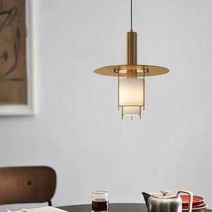 现代简约餐厅飞碟吊灯卧室床头走廊过道吧台网红艺术LED吊灯