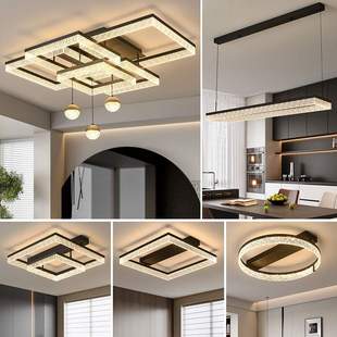 客厅吸顶灯简约意式轻奢金色吊球灯具全屋卧灯餐厅套餐组合吸顶灯