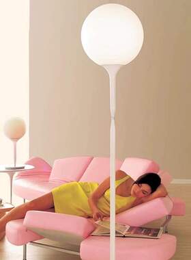 意大利Artemide Castore35 卧室书房客厅简约创意圆形玻璃落地灯
